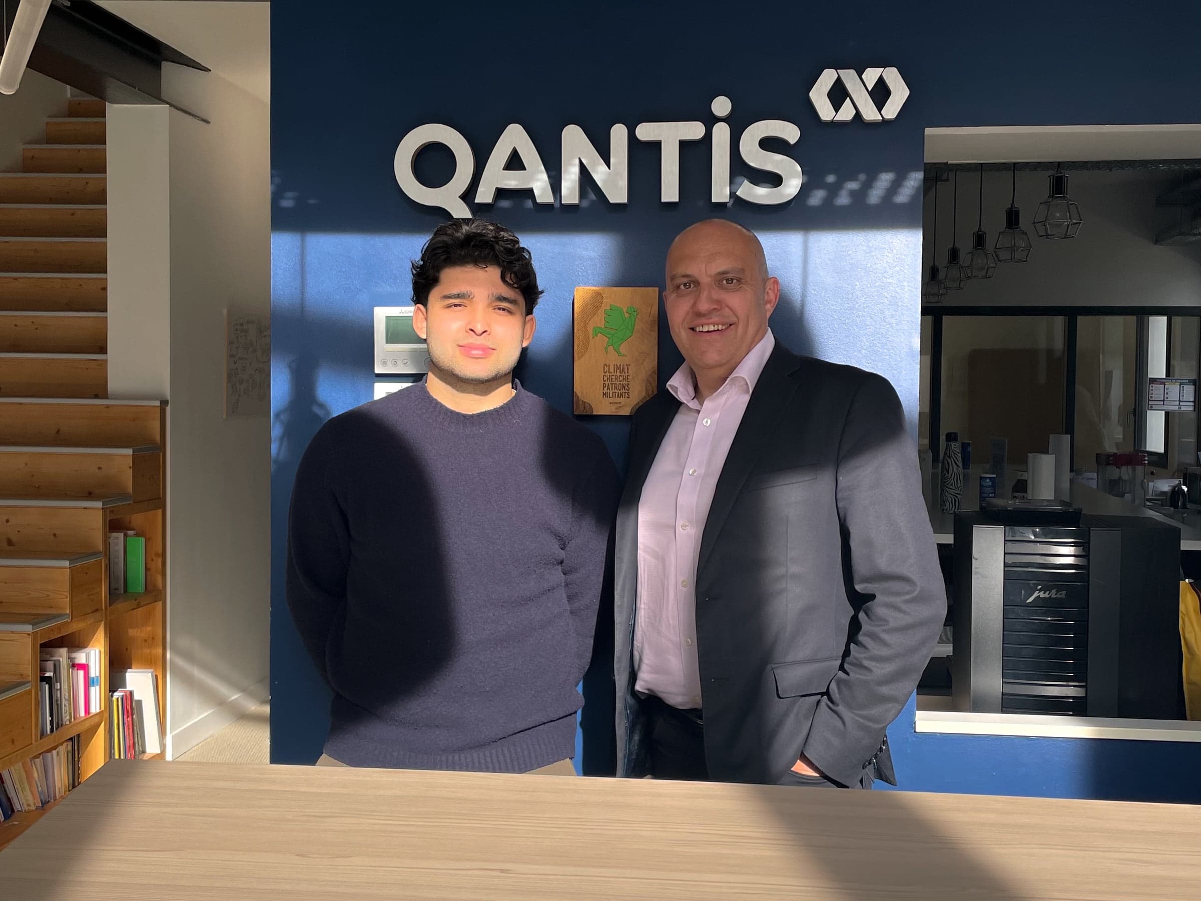 Léo et Patrice, binôme étudiant et mentor chez Qantis.