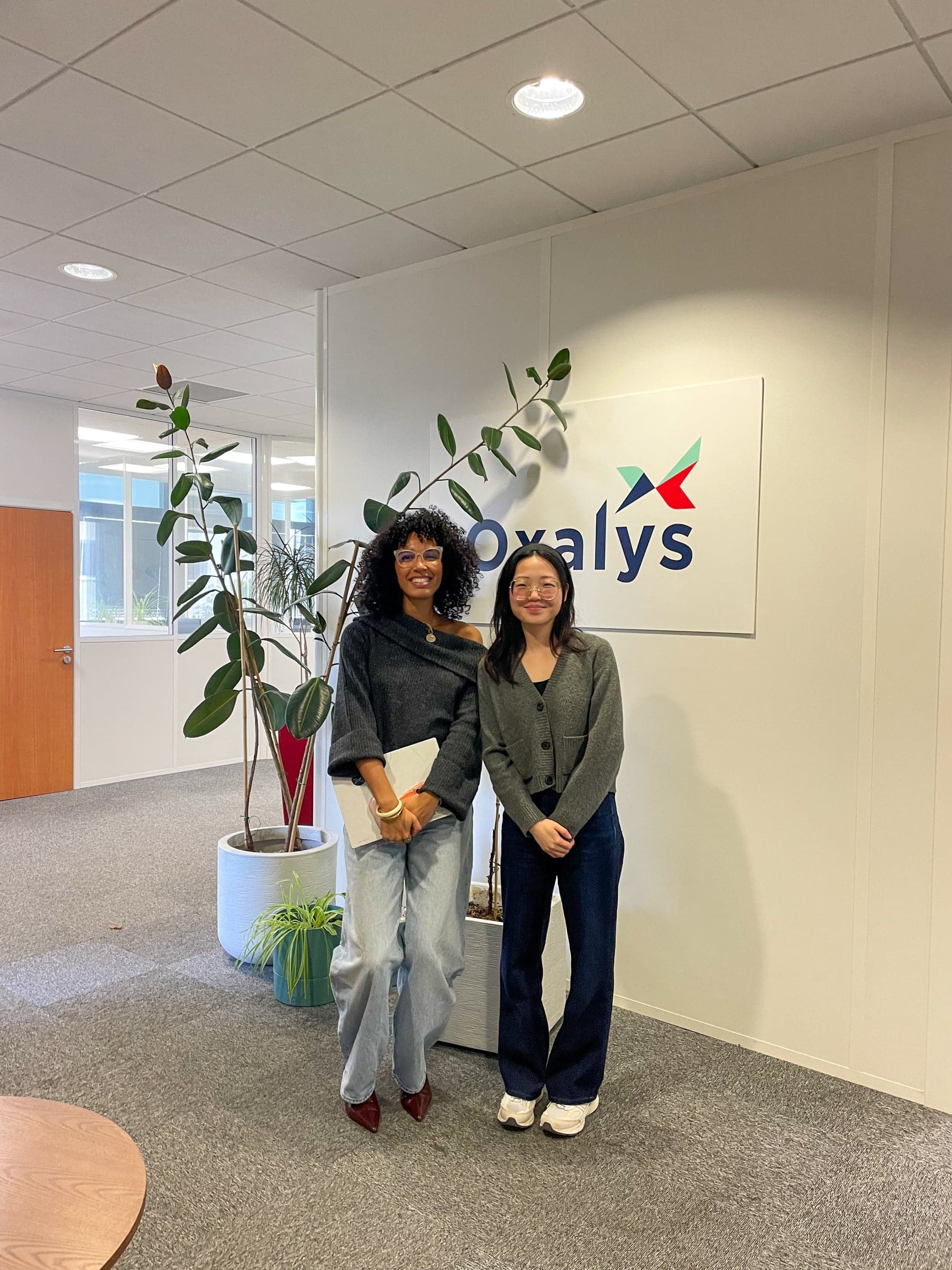 Diane et Jessica, binôme étudiante et mentor chez Oxalys.