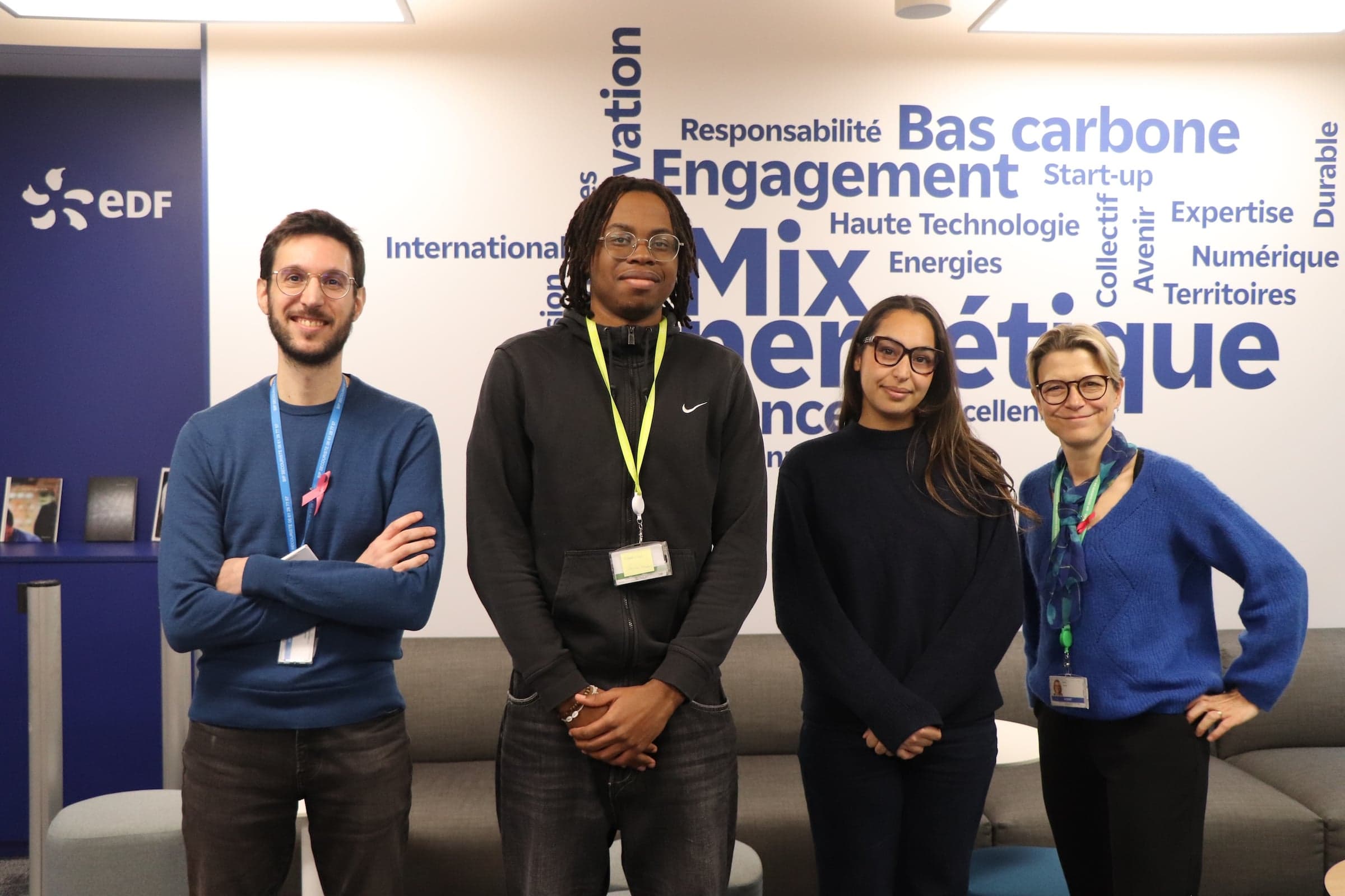 Accueil des étudiant·e·s propulsé·e·s lors d’une visite chez EDF à Lyon.