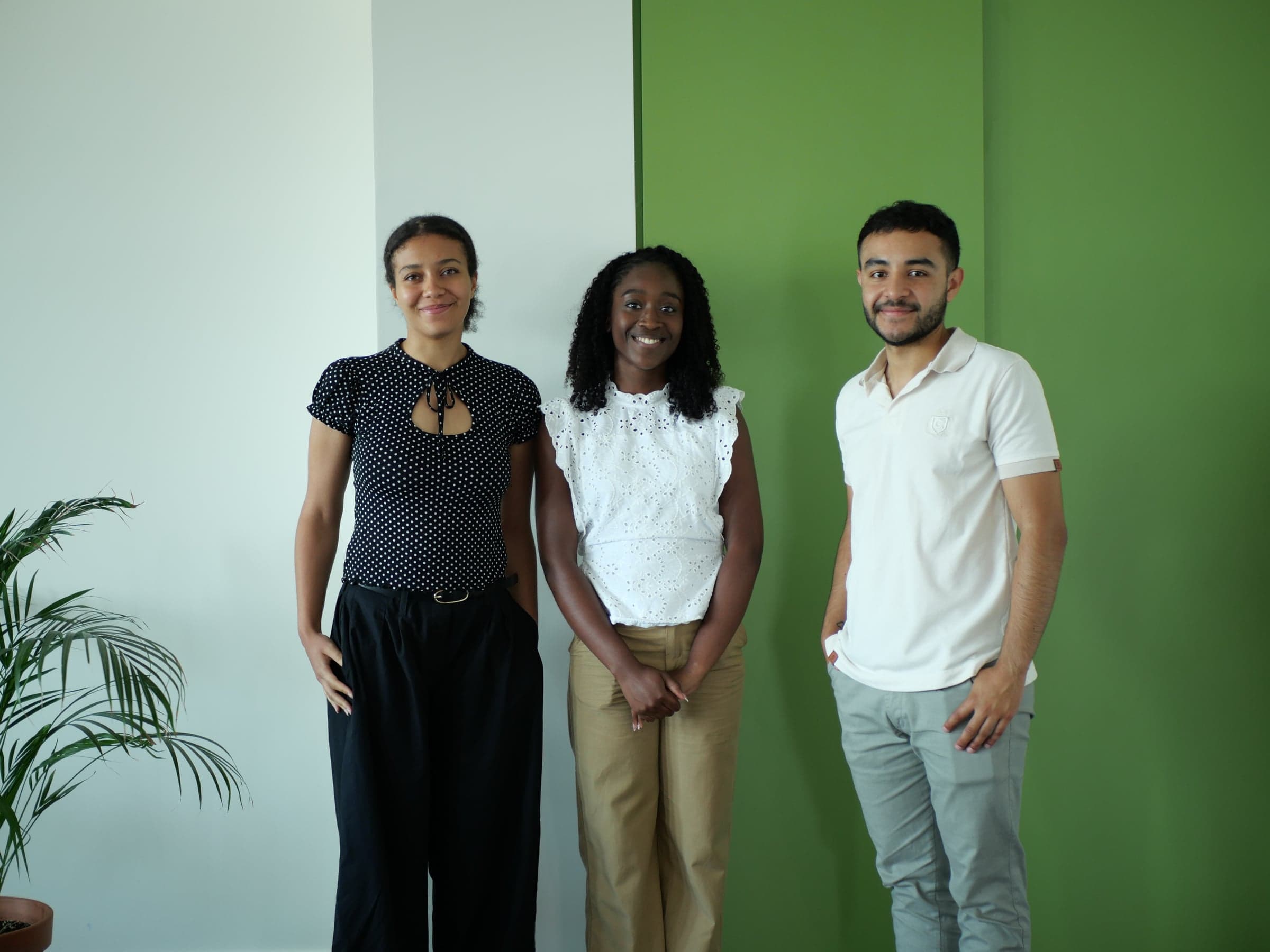 Christella, Becky et Santiago lors de la visite SPI Group.